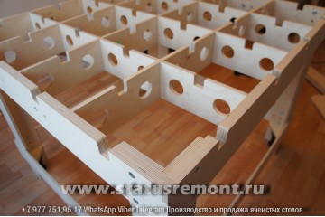 Ячеистый стол размер 2400 мм Х 1100 мм. Ячеистый стол из фанеры 12 мм. Готовый к сборке комплект.
